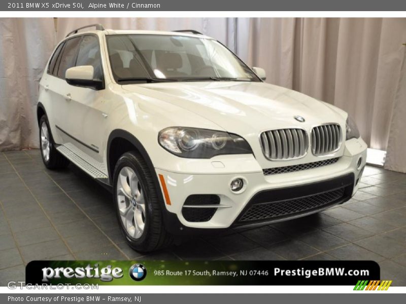 Alpine White / Cinnamon 2011 BMW X5 xDrive 50i