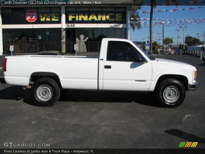 White / Blue 1995 Chevrolet C/K 2500 K2500 Regular Cab 4x4