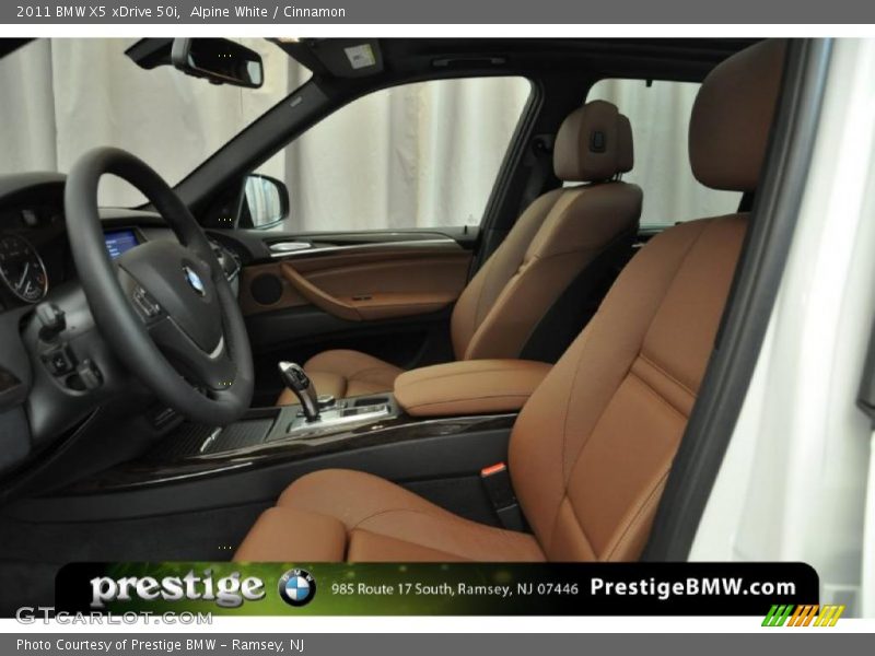 Alpine White / Cinnamon 2011 BMW X5 xDrive 50i