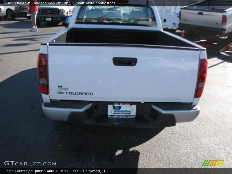 Summit White / Sandstone 2005 Chevrolet Colorado Regular Cab