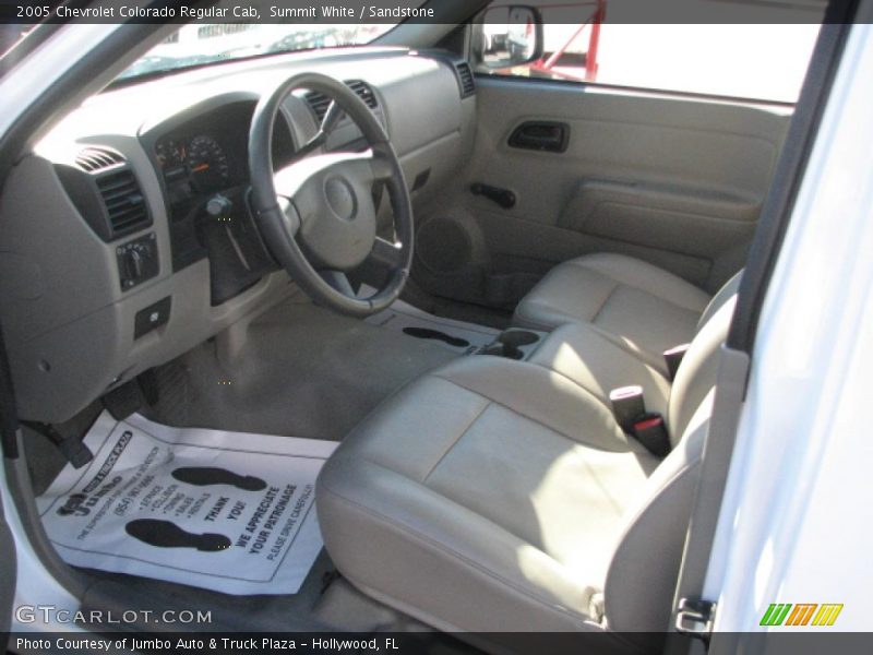 Sandstone Interior - 2005 Colorado Regular Cab 