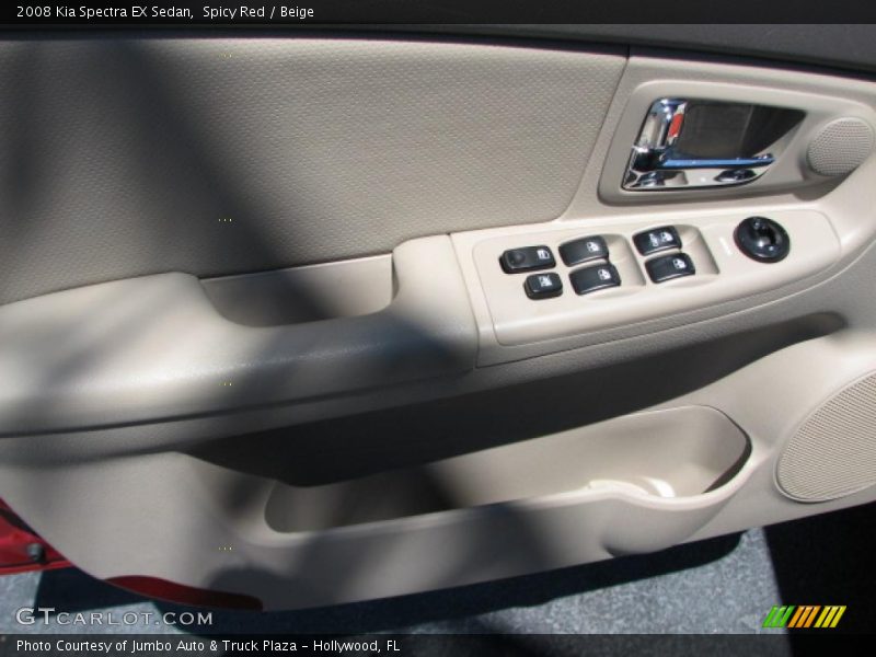 Spicy Red / Beige 2008 Kia Spectra EX Sedan