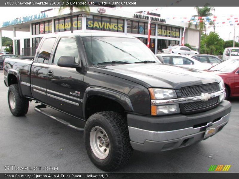 Black / Dark Charcoal 2003 Chevrolet Silverado 2500HD LS Extended Cab