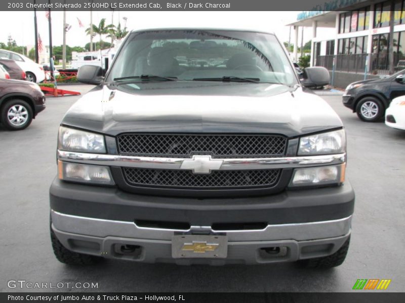 Black / Dark Charcoal 2003 Chevrolet Silverado 2500HD LS Extended Cab