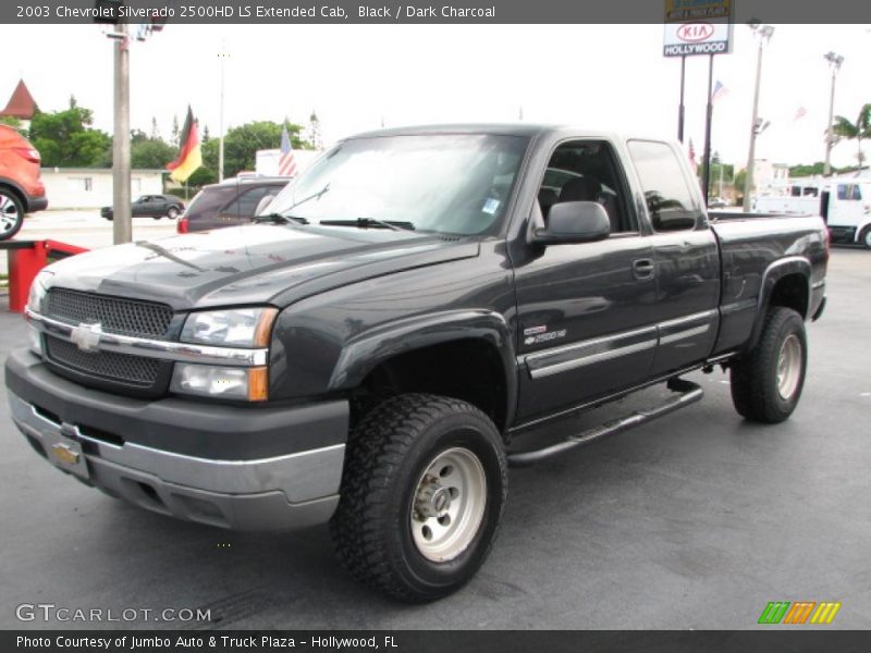 Black / Dark Charcoal 2003 Chevrolet Silverado 2500HD LS Extended Cab