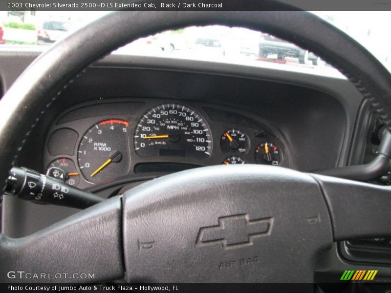 Black / Dark Charcoal 2003 Chevrolet Silverado 2500HD LS Extended Cab