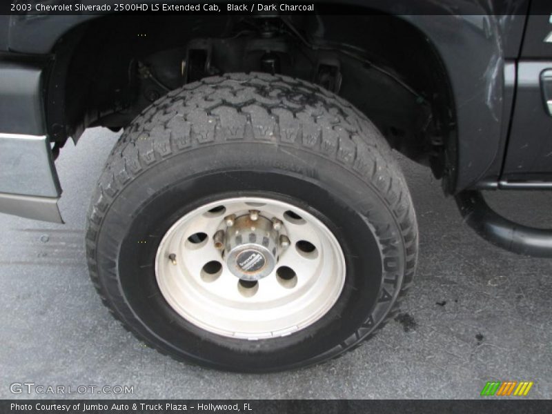 Black / Dark Charcoal 2003 Chevrolet Silverado 2500HD LS Extended Cab