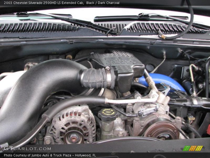 Black / Dark Charcoal 2003 Chevrolet Silverado 2500HD LS Extended Cab