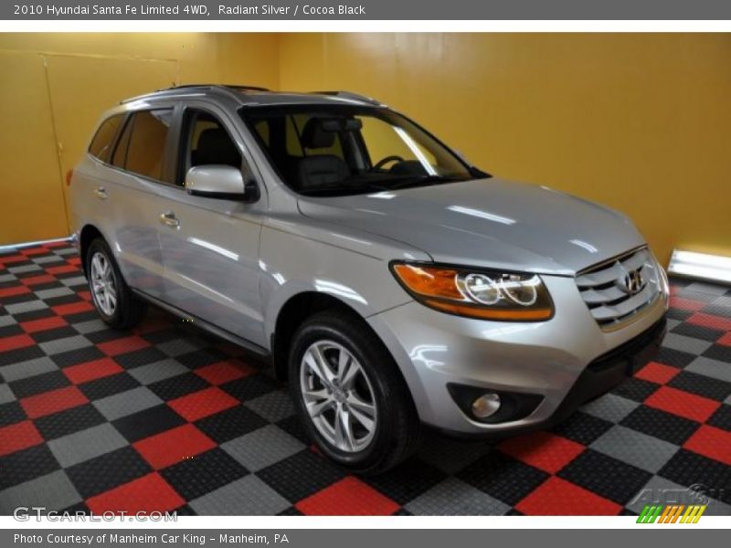 Radiant Silver / Cocoa Black 2010 Hyundai Santa Fe Limited 4WD