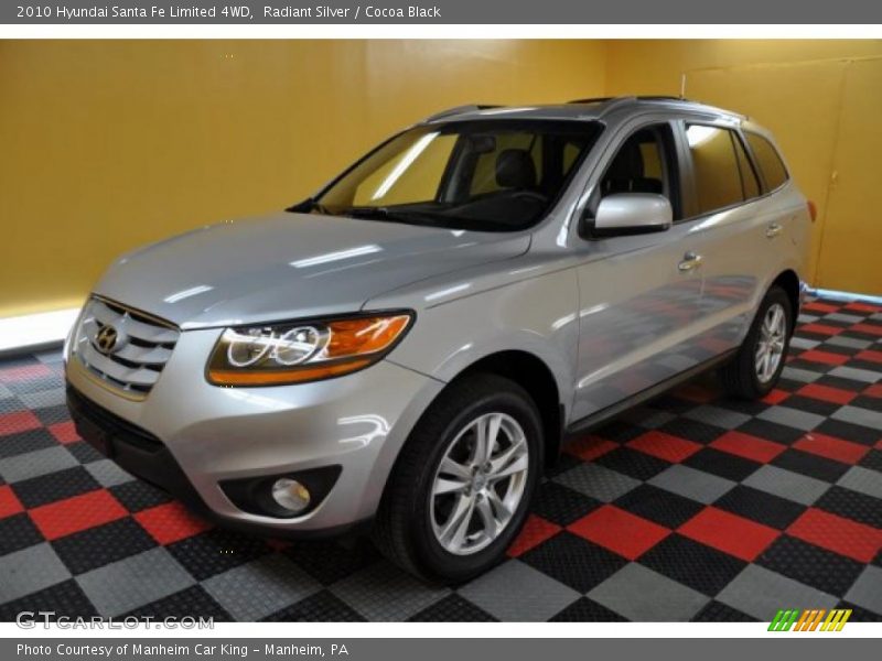 Radiant Silver / Cocoa Black 2010 Hyundai Santa Fe Limited 4WD