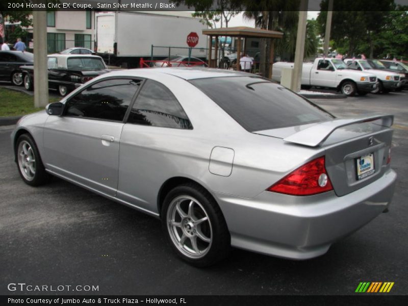 Satin Silver Metallic / Black 2004 Honda Civic EX Coupe