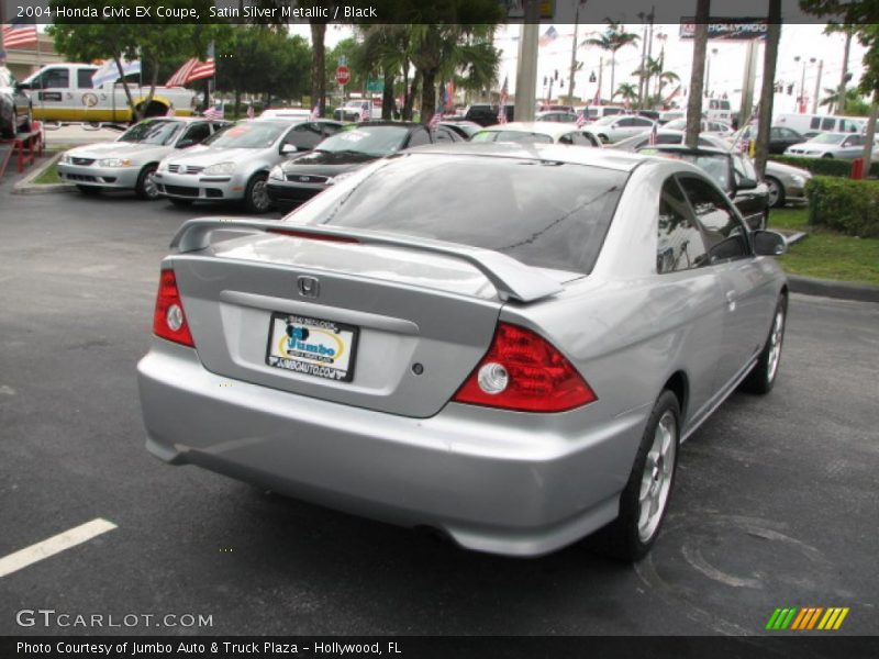 Satin Silver Metallic / Black 2004 Honda Civic EX Coupe