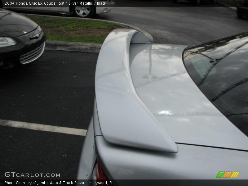 Satin Silver Metallic / Black 2004 Honda Civic EX Coupe