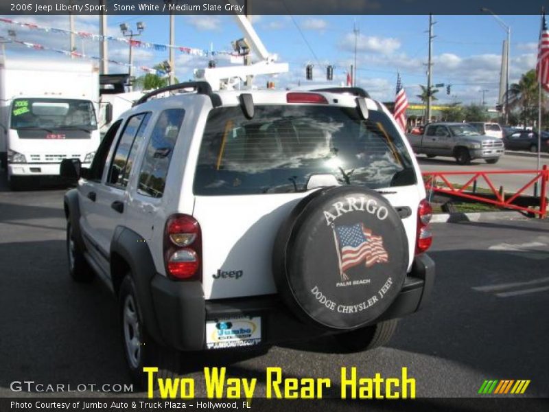 Stone White / Medium Slate Gray 2006 Jeep Liberty Sport