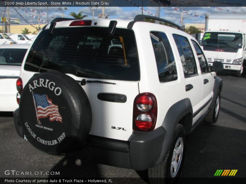 Stone White / Medium Slate Gray 2006 Jeep Liberty Sport