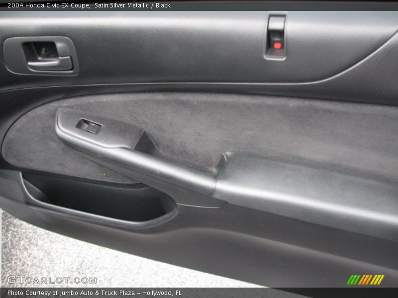 Satin Silver Metallic / Black 2004 Honda Civic EX Coupe