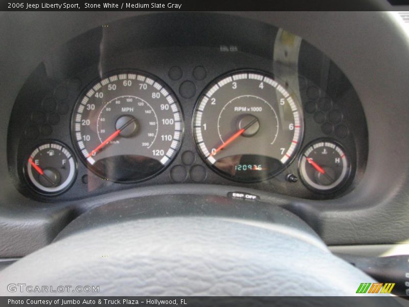 Stone White / Medium Slate Gray 2006 Jeep Liberty Sport