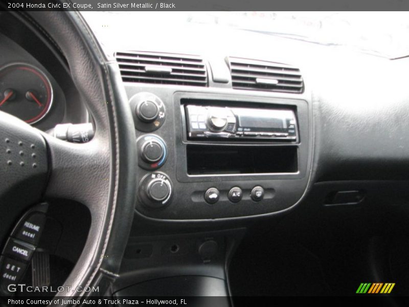 Satin Silver Metallic / Black 2004 Honda Civic EX Coupe