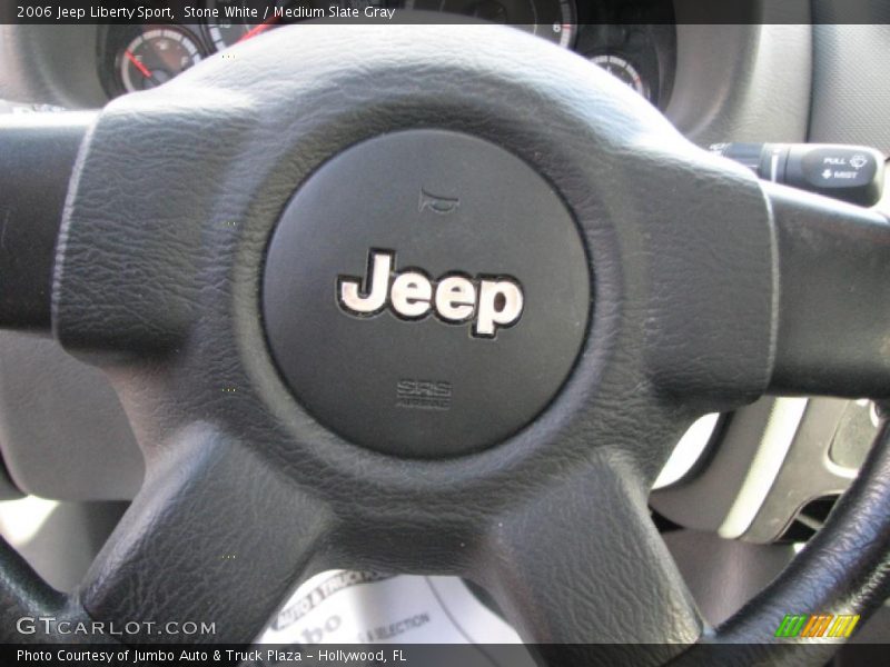 Stone White / Medium Slate Gray 2006 Jeep Liberty Sport