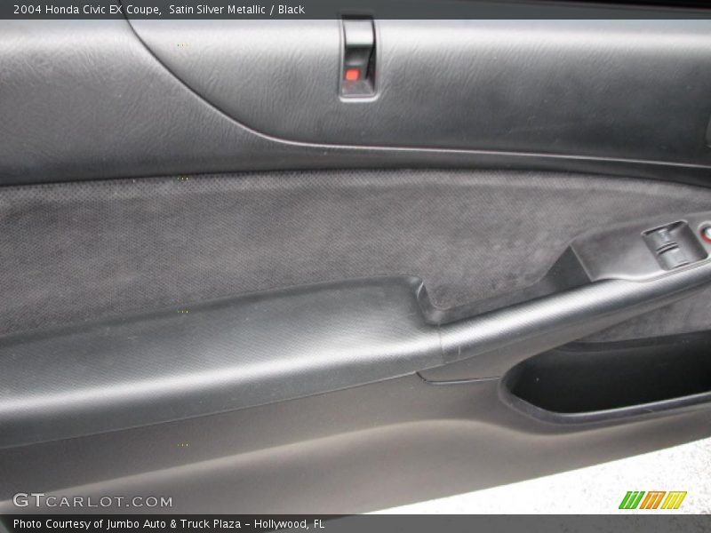 Satin Silver Metallic / Black 2004 Honda Civic EX Coupe