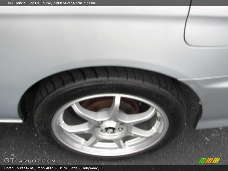 Satin Silver Metallic / Black 2004 Honda Civic EX Coupe