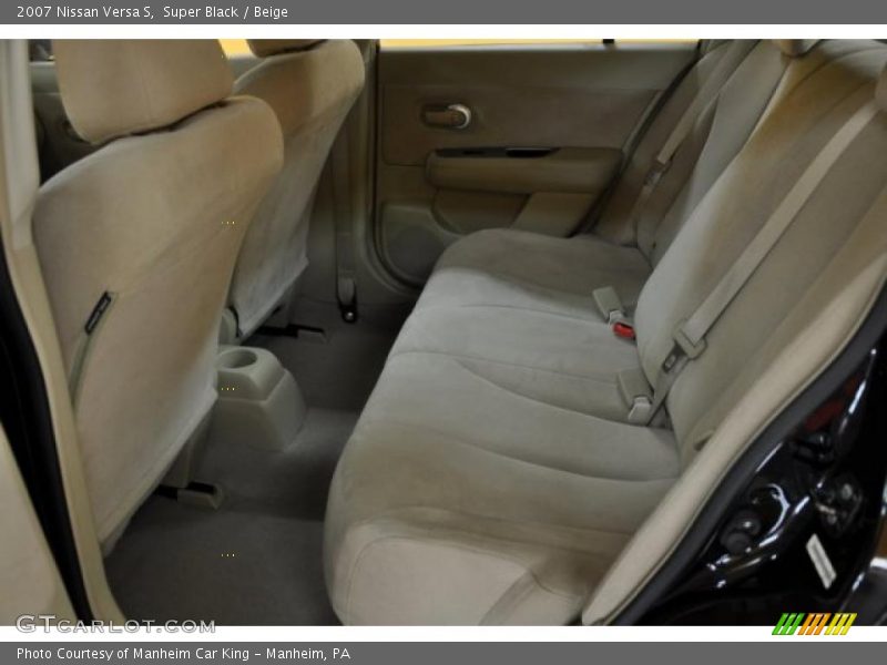 Super Black / Beige 2007 Nissan Versa S