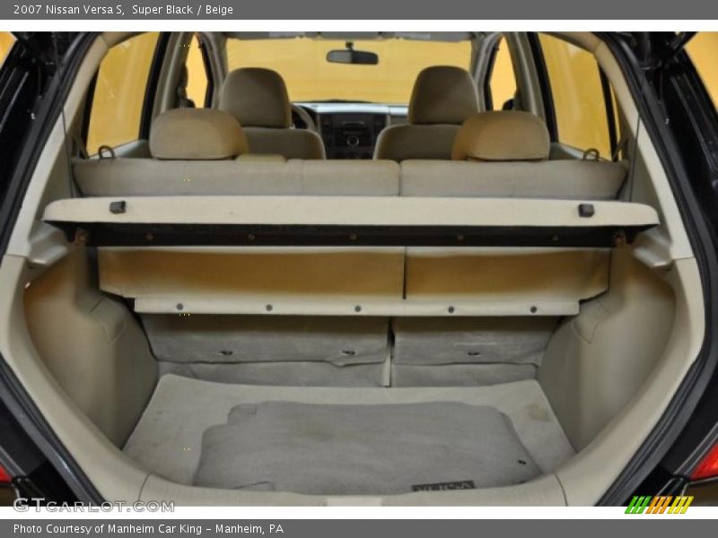 Super Black / Beige 2007 Nissan Versa S