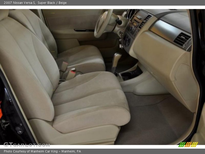 Super Black / Beige 2007 Nissan Versa S
