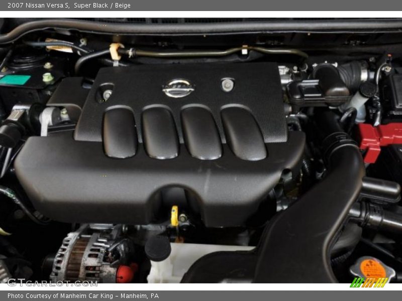 Super Black / Beige 2007 Nissan Versa S