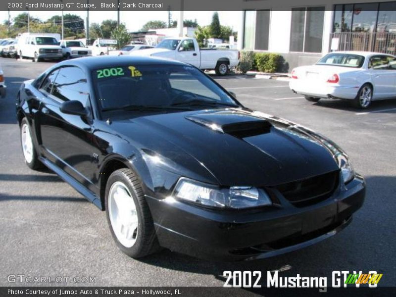 Black / Dark Charcoal 2002 Ford Mustang GT Coupe