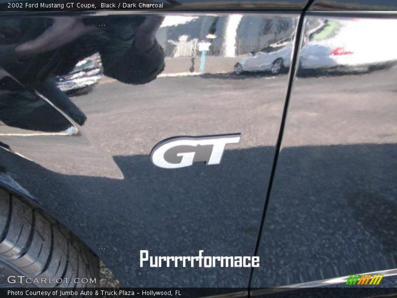 Black / Dark Charcoal 2002 Ford Mustang GT Coupe