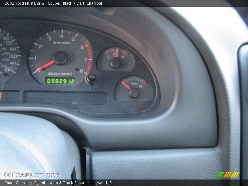 Black / Dark Charcoal 2002 Ford Mustang GT Coupe