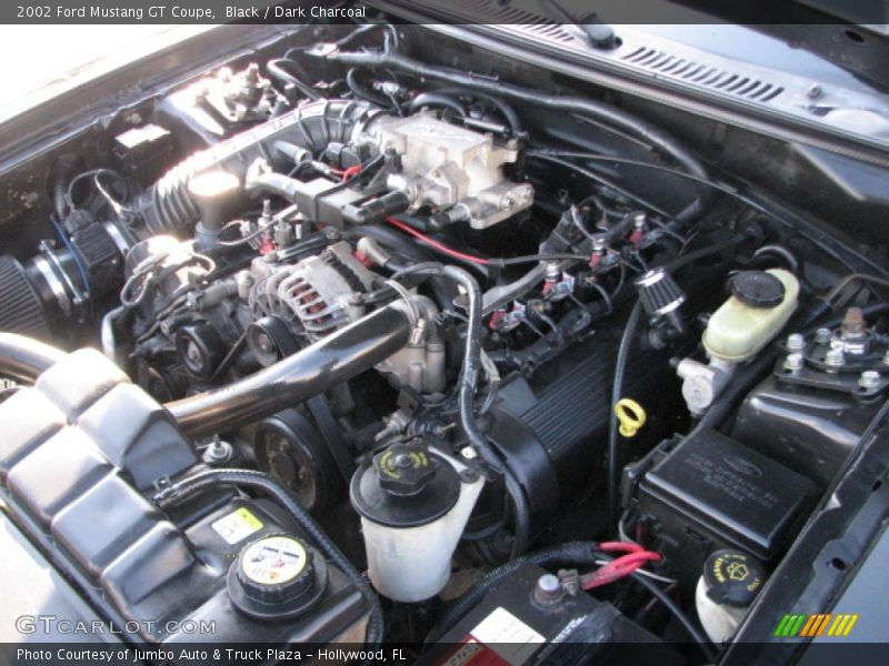 Black / Dark Charcoal 2002 Ford Mustang GT Coupe