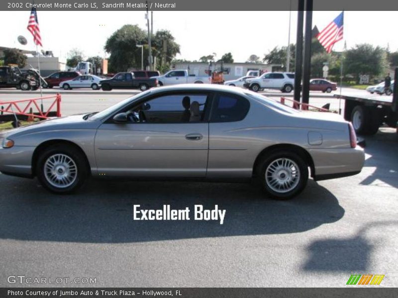 Sandrift Metallic / Neutral 2002 Chevrolet Monte Carlo LS