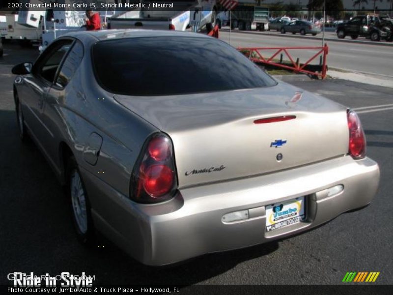 Sandrift Metallic / Neutral 2002 Chevrolet Monte Carlo LS