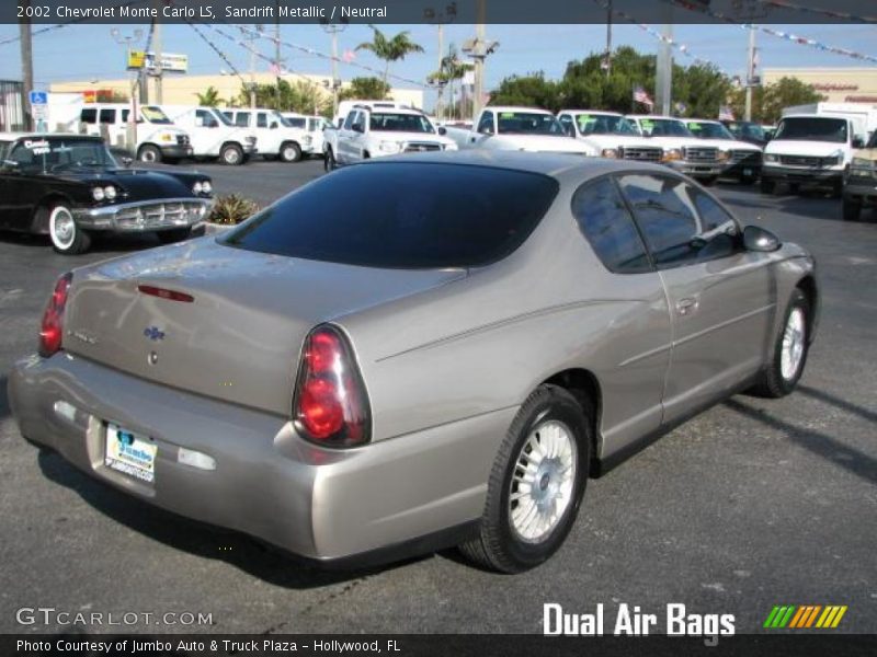 Sandrift Metallic / Neutral 2002 Chevrolet Monte Carlo LS