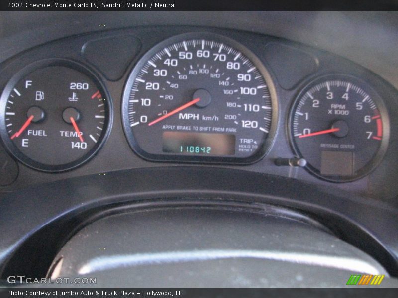 Sandrift Metallic / Neutral 2002 Chevrolet Monte Carlo LS