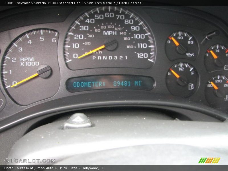 Silver Birch Metallic / Dark Charcoal 2006 Chevrolet Silverado 1500 Extended Cab