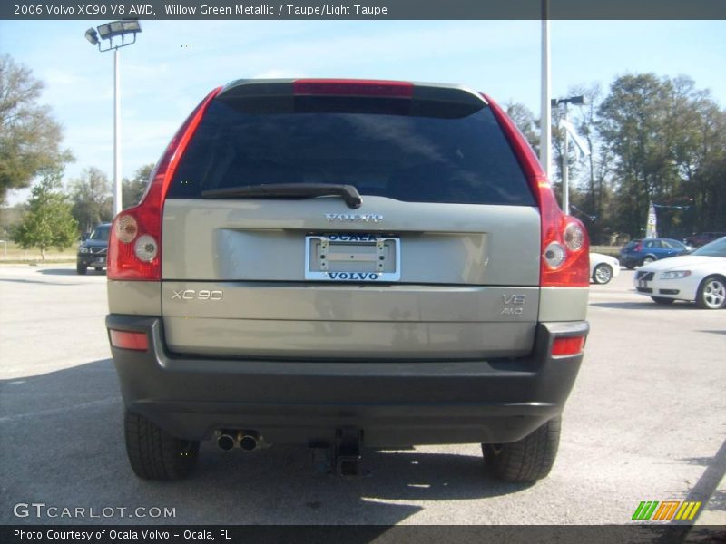 Willow Green Metallic / Taupe/Light Taupe 2006 Volvo XC90 V8 AWD