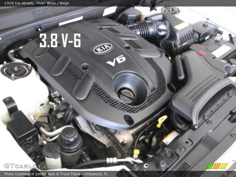 Pearl White / Beige 2008 Kia Amanti