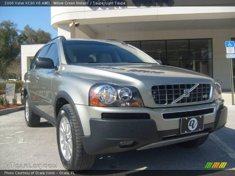 Willow Green Metallic / Taupe/Light Taupe 2006 Volvo XC90 V8 AWD