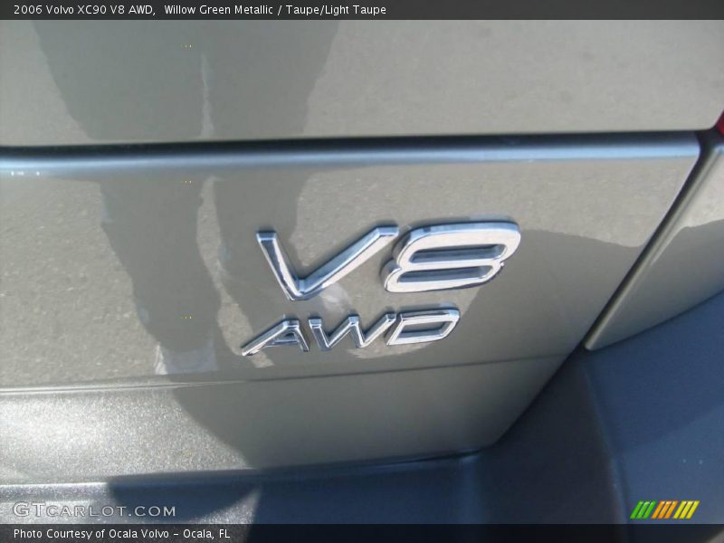 Willow Green Metallic / Taupe/Light Taupe 2006 Volvo XC90 V8 AWD