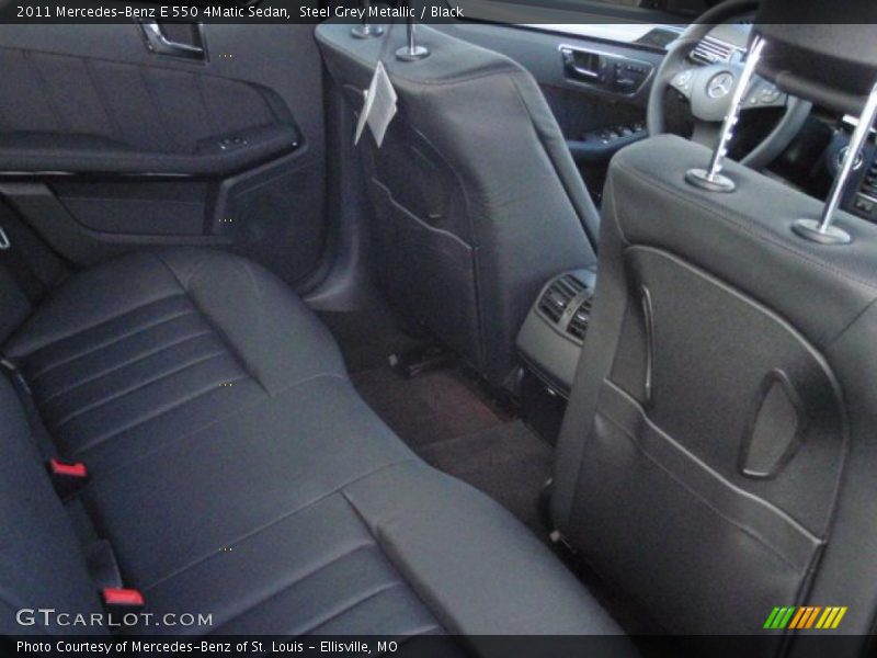 Steel Grey Metallic / Black 2011 Mercedes-Benz E 550 4Matic Sedan