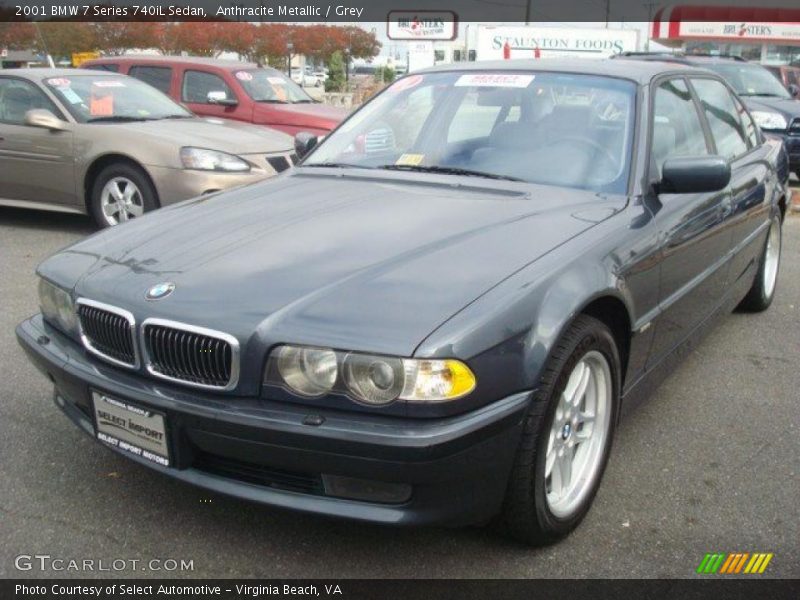 Anthracite Metallic / Grey 2001 BMW 7 Series 740iL Sedan