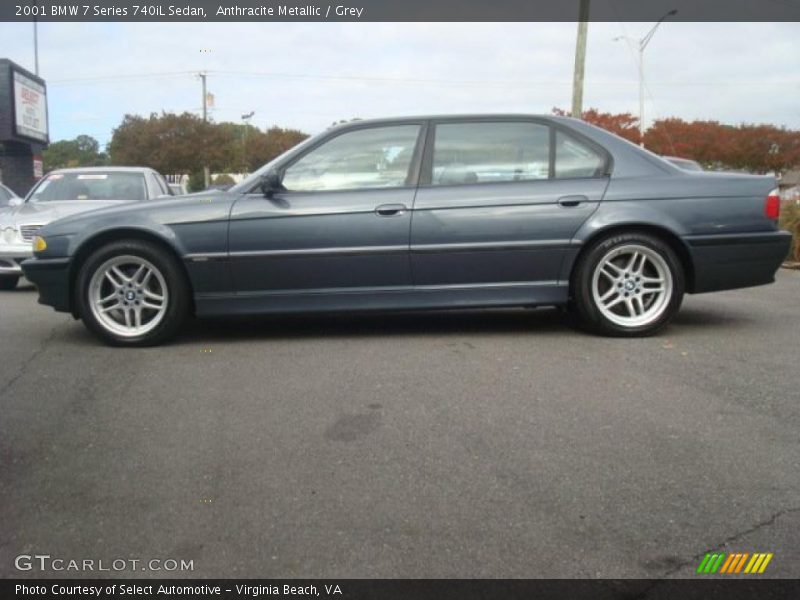 Anthracite Metallic / Grey 2001 BMW 7 Series 740iL Sedan