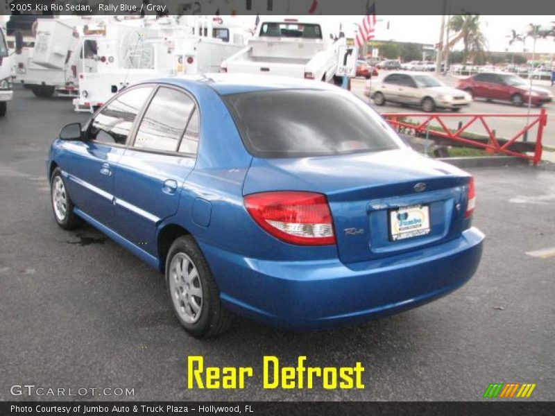 Rally Blue / Gray 2005 Kia Rio Sedan