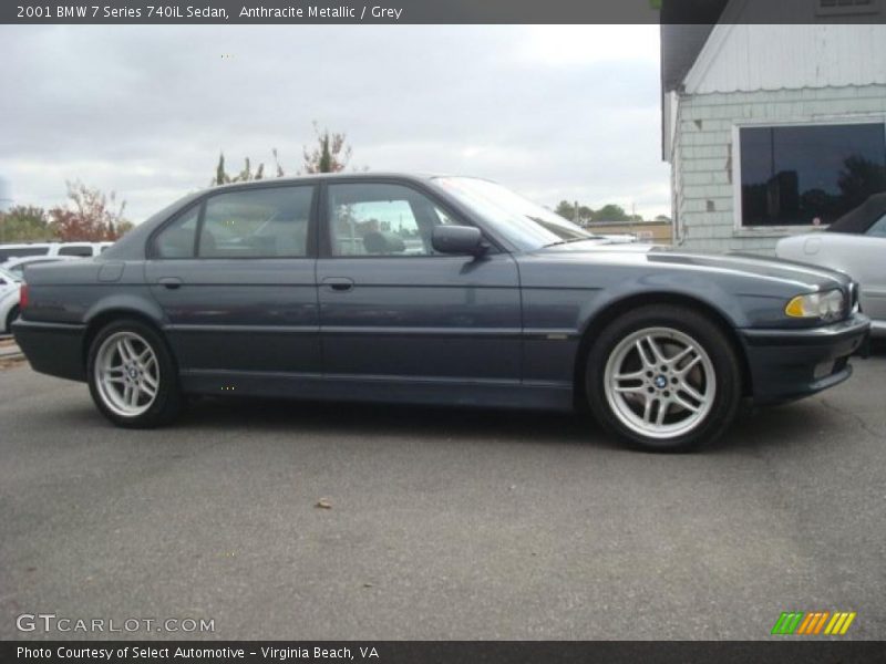 Anthracite Metallic / Grey 2001 BMW 7 Series 740iL Sedan