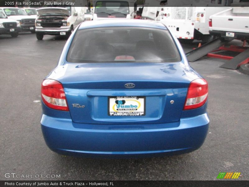 Rally Blue / Gray 2005 Kia Rio Sedan