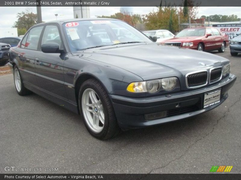 Anthracite Metallic / Grey 2001 BMW 7 Series 740iL Sedan