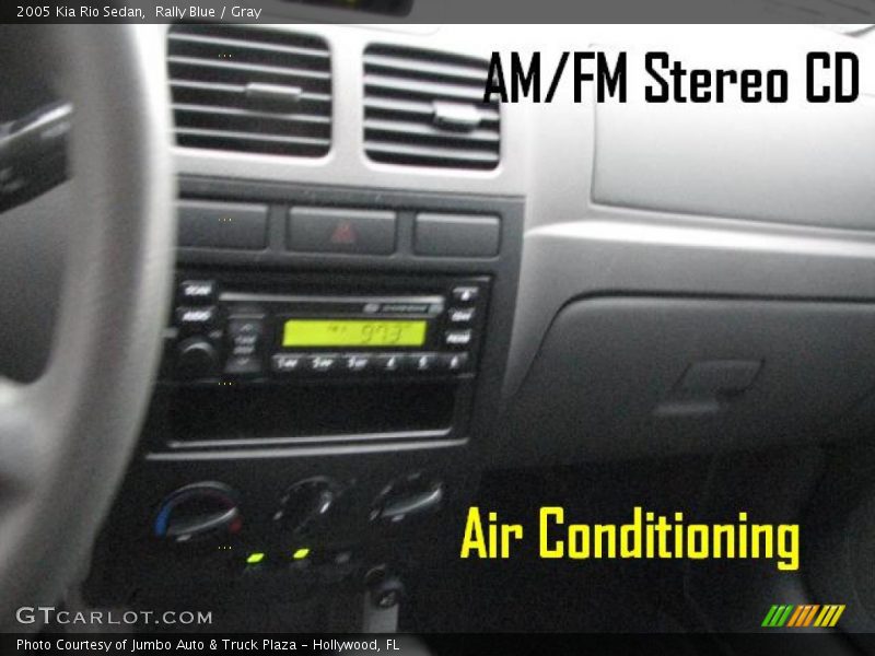 Rally Blue / Gray 2005 Kia Rio Sedan
